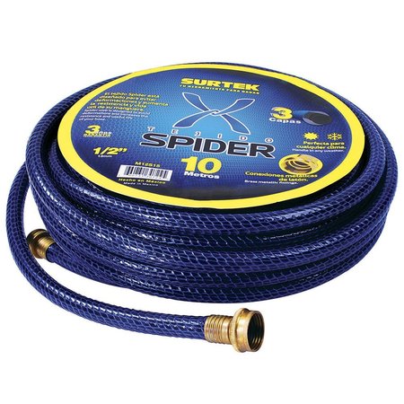 SURTEK Spider Garden Hose with Metallic Connector 12 10M Reel M12S10